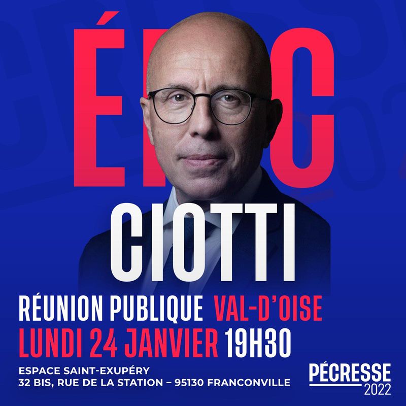 Réunion publique d Éric CIOTTI dans le Val d Oise