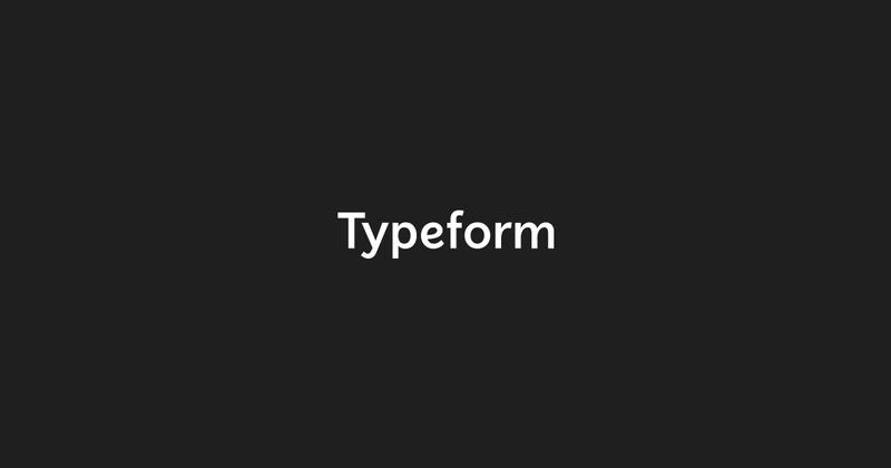 My typeform