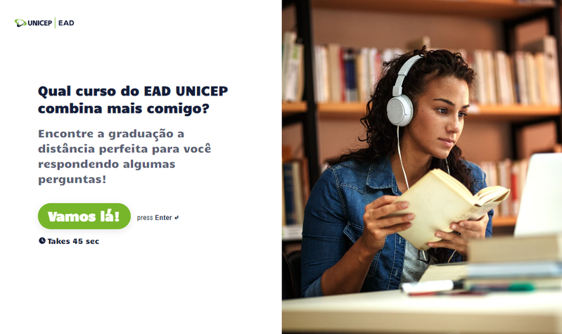 Qual curso do EAD UNICEP combina mais comigo?