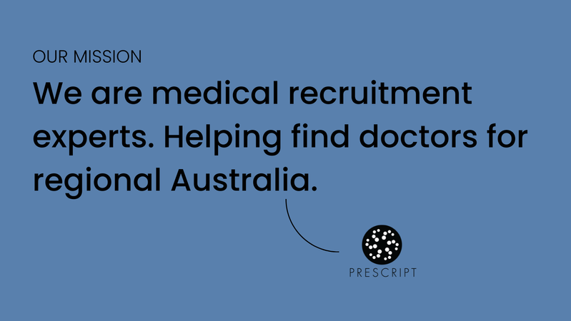 OUR MISSION We are medical recruitment experts. Helping find doctors for regional Australia.