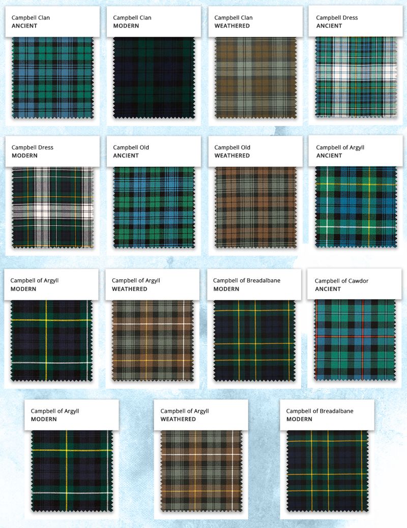 Ancient campbell hot sale tartan