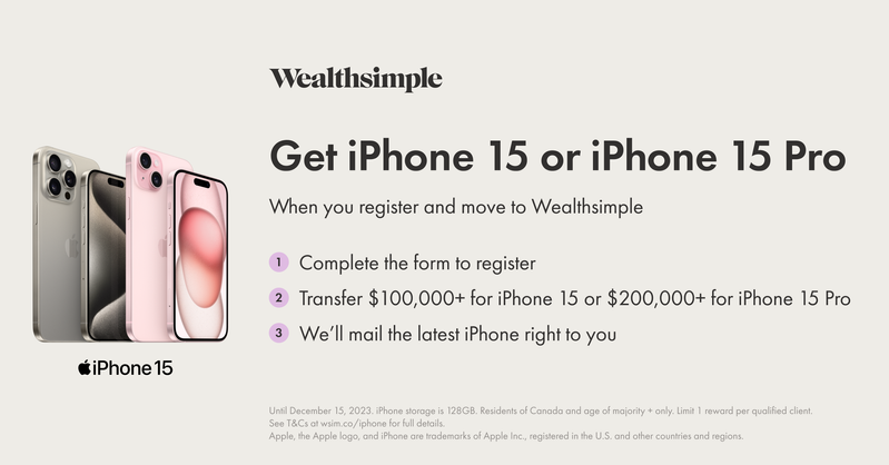 Wealthsimple Iphone Promo