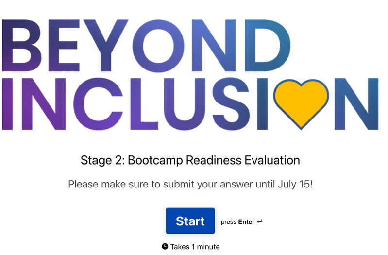 Beyond Inclusion Scholarship Application Form - Stage 2