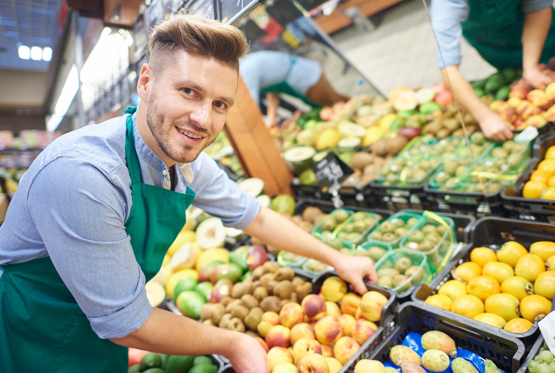man-working-hard-supermarket