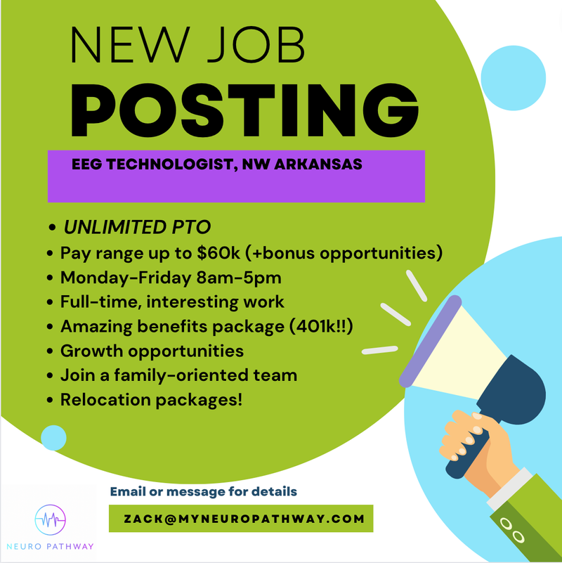 Schedule a time to learn more about the NW Arkansas EEG Technologist role