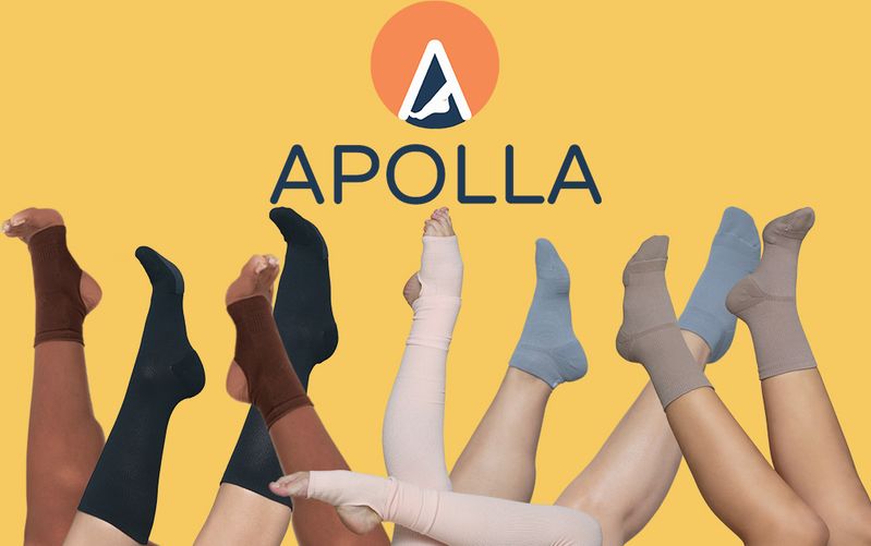 Is it a sock? Is it a shoe? It's both! Apolla compression socks