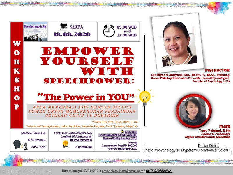 EMPOWER YOURSELF WITH SPEECHPOWER: "The Power in YOU"