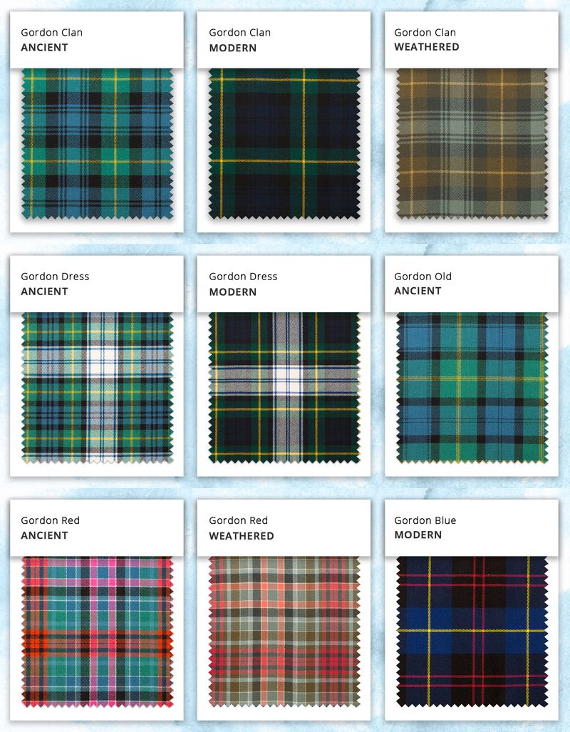 Modern gordon hot sale tartan