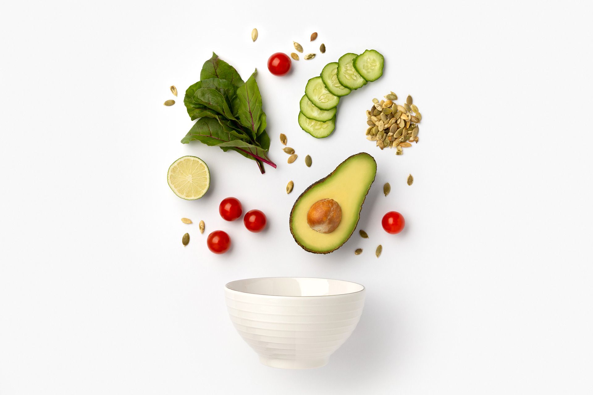 creative-composition-with-salad-ingredients-ceramic-bowl