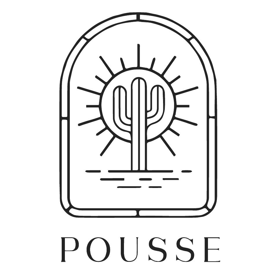 Logo POUSSE Linkedin noir et blanc