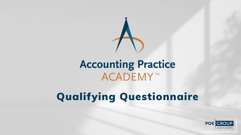 APA Qualifying Questionnaire
