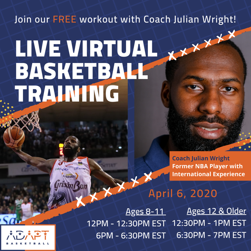 Live Virtual Basketball Training Registration A.D.A.P.T. Basketball