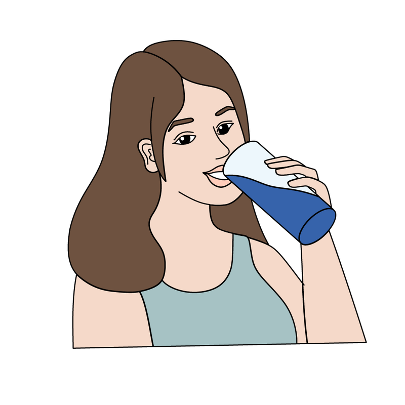 A C DBS J M N 
Drink water