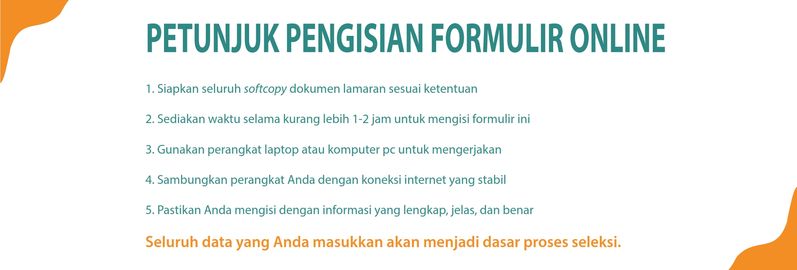 Petunjuk pengisian formulir online