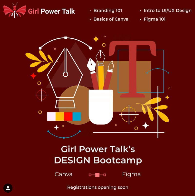 Girl Power Talk Design Bootcamp Registration Form