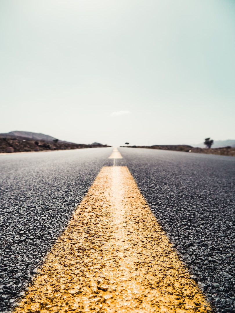 Open road leading toward the horizon