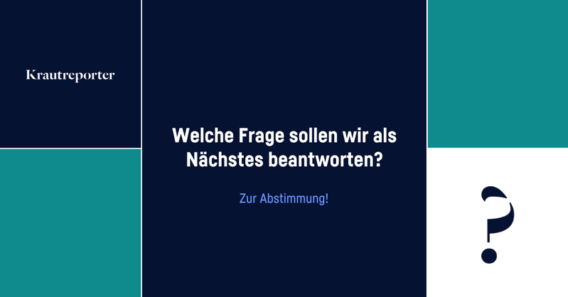Welche Frage sollen wir als Nächstes beantworten?
