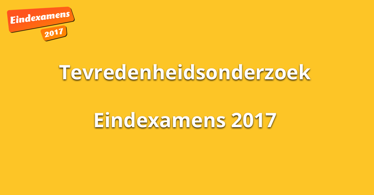2 typeform 2017 Scholieren   Examens