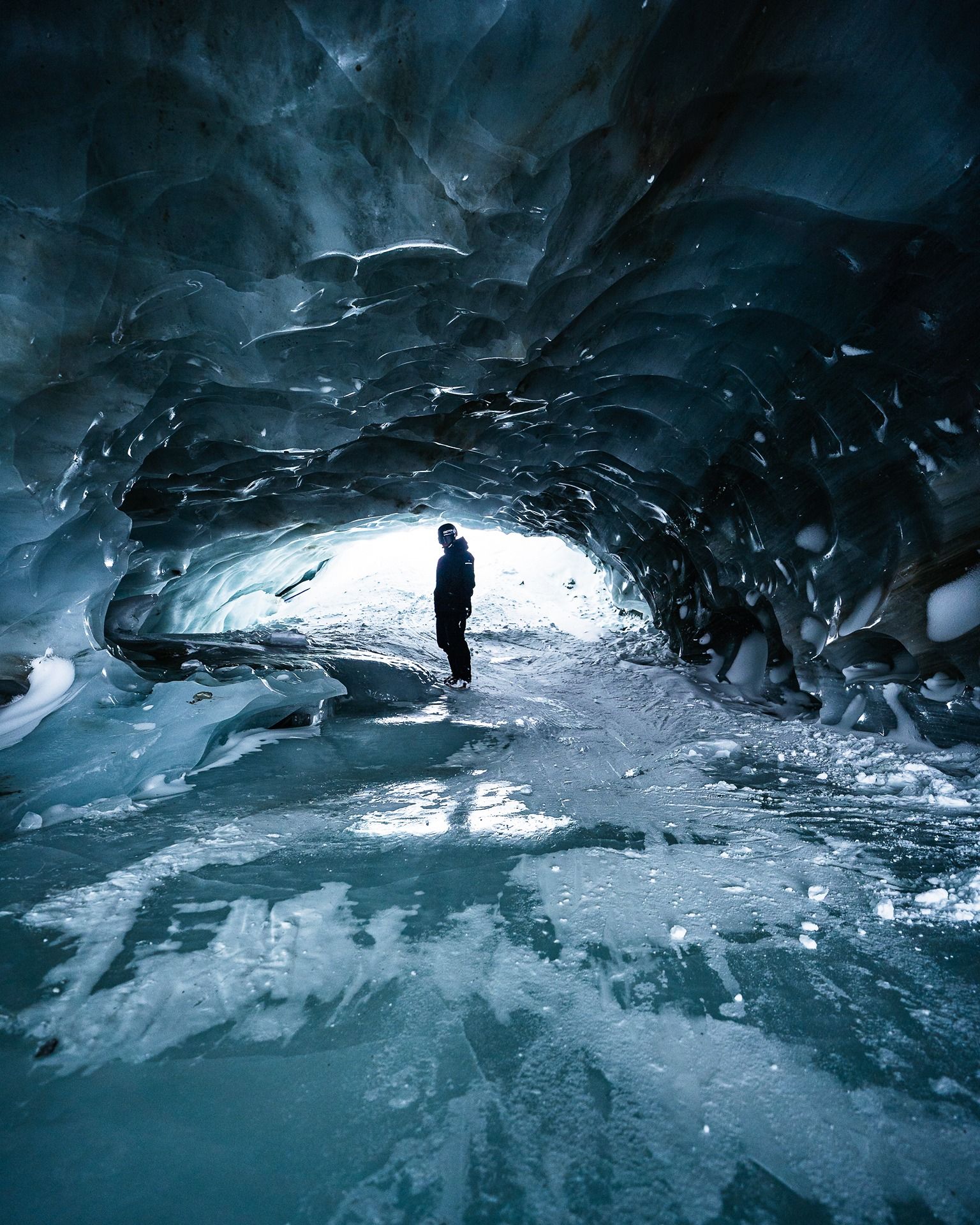 Eisgrotte Allalin Saas-Fee