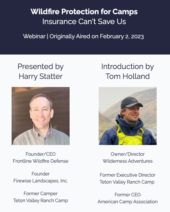 Wildfire Protection fro Camps_Webinar