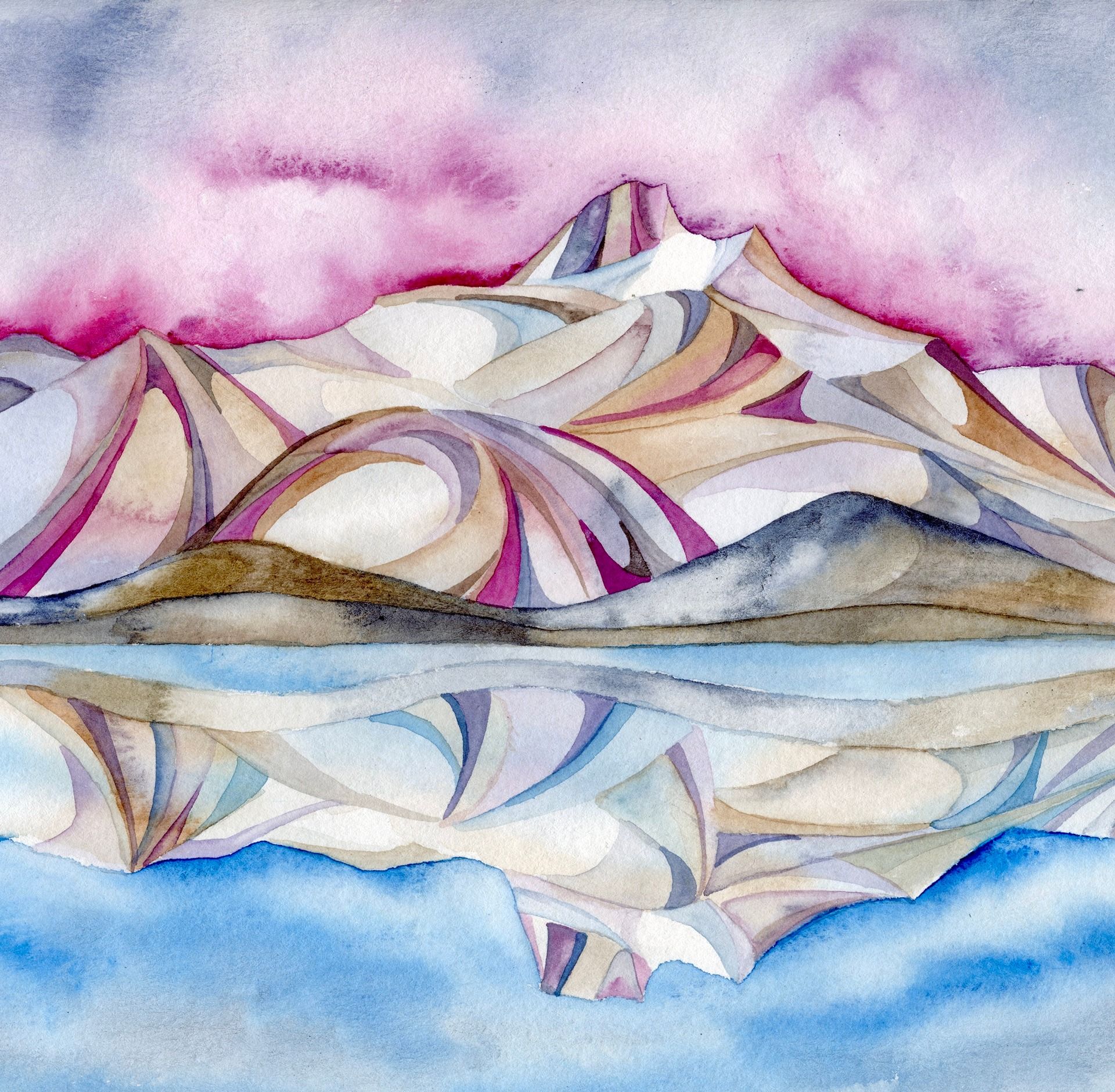 Mt.Jefferson_Reflection_Purple 3
